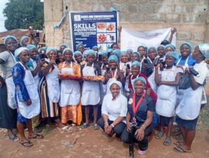 Women and youth learning food production skills during World Food Day empowerment workshop in Abuja
